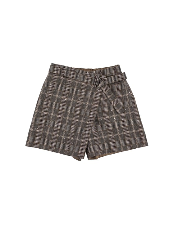 Brunello Cucinelli: Shorts Principe di Galles / paillettes