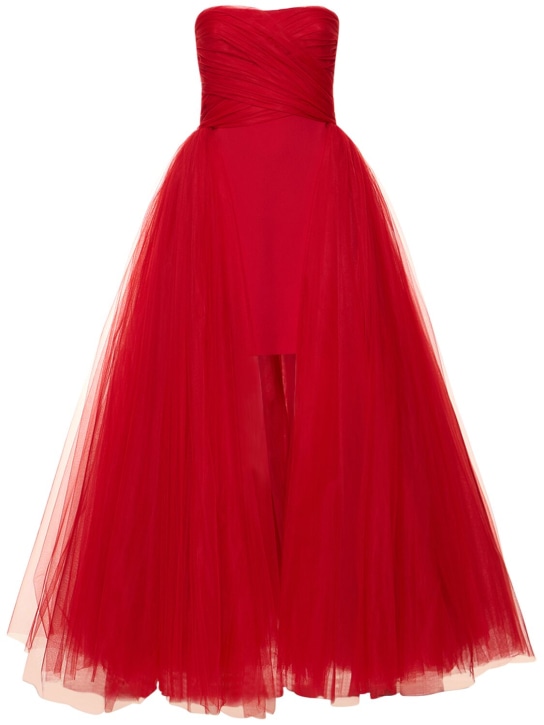 Giambattista Valli - Robe courte asymétrique en tulle sans manches