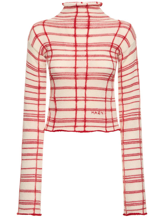 Marni - Pullover aus Wollmischung mit Rollkragen