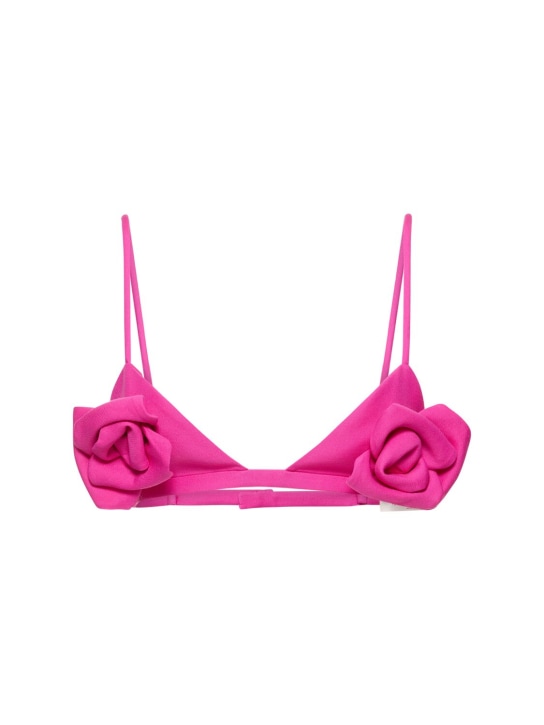 Valentino - Soutien-gorge triangle en crêpe de soie et laine