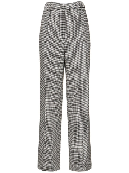 Alexandre Vauthier - Weite Hose aus Wollmischung mit Karos