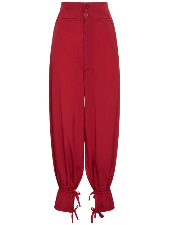 Alexandre Vauthier: High rise wide crepe pants