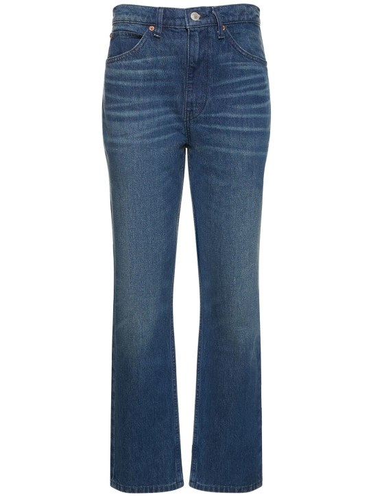 RE/DONE: Gerade Jeans aus Baumwolldenim „70s“