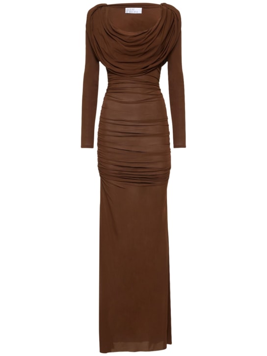 Giuseppe Di Morabito: Robe longue en jersey de viscose à capuche