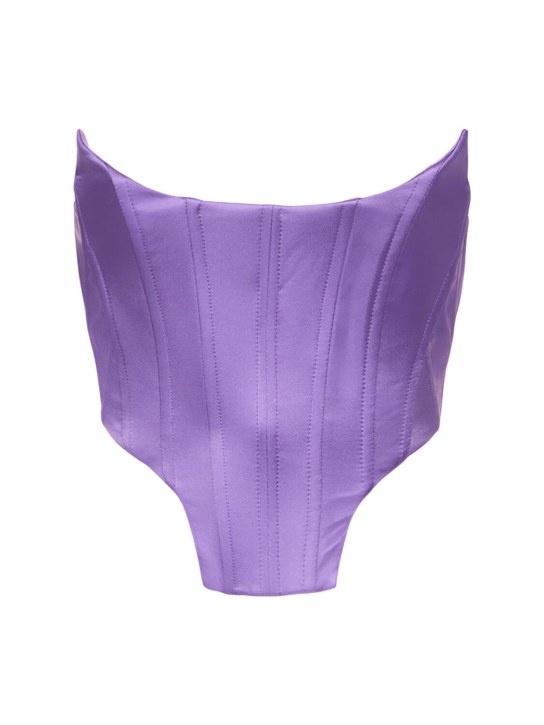 Giuseppe Di Morabito - Top bustier in raso stretch