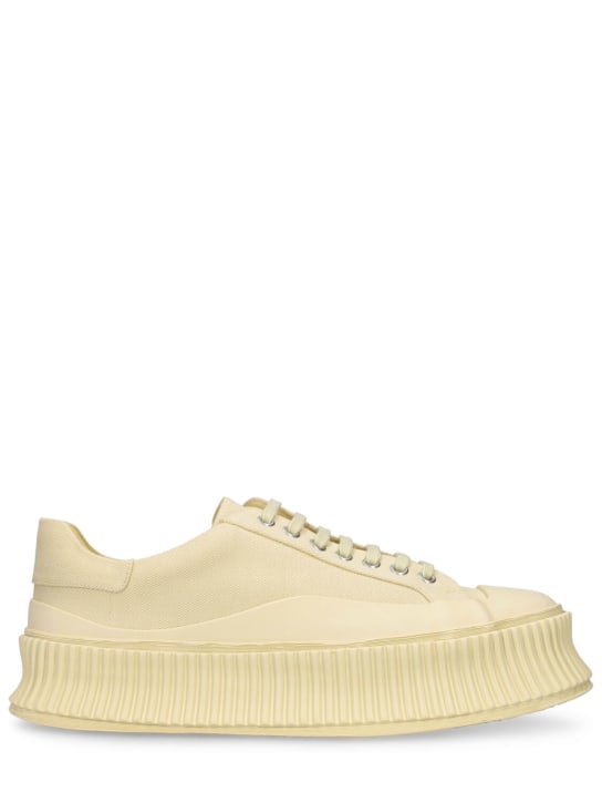 Jil Sander - Sneakers en toile vulcanisée 40 mm