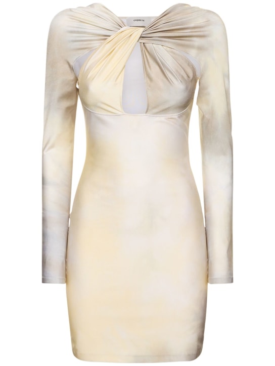 Coperni - Vestido corto de jersey con abertura