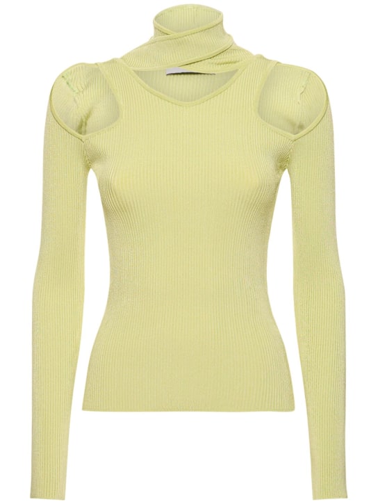 Coperni - Cutout stretch viscose knit jumper