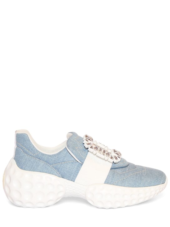 Roger Vivier: Baskets en denim Viv Run