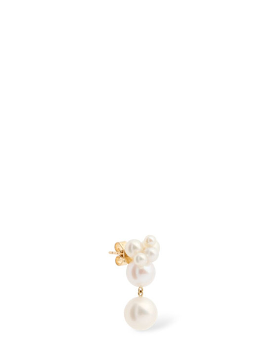 Sophie Bille Brahe: Orecchino mono Bisou Perle in oro 14kt
