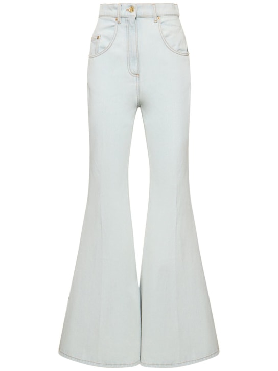 Nina Ricci - Jeans acampanados de denim de algodón