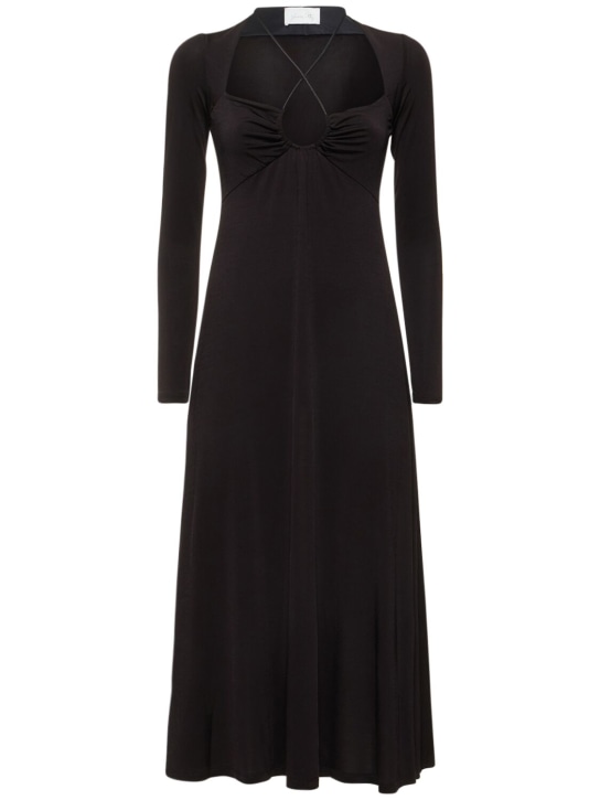 Johanna Ortiz - Vestito midi Black Tapestry Of Time in jersey