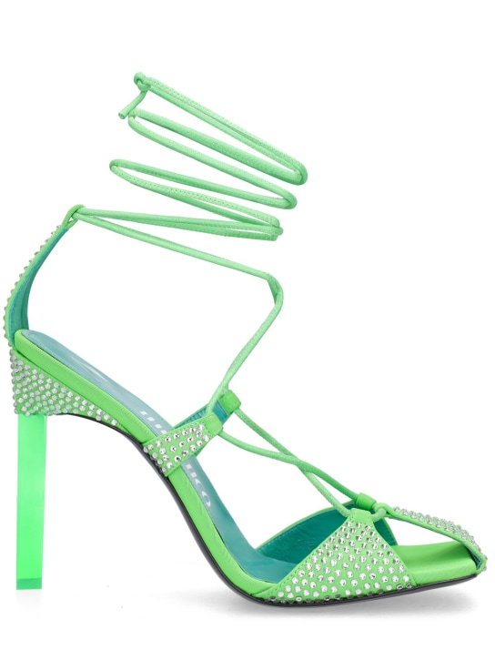 The Attico - 105mm Adele lycra & crystal sandals