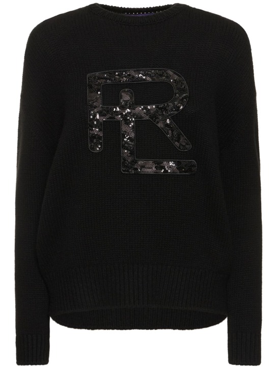 Ralph Lauren Collection - Sequined cashmere blend knit sweater