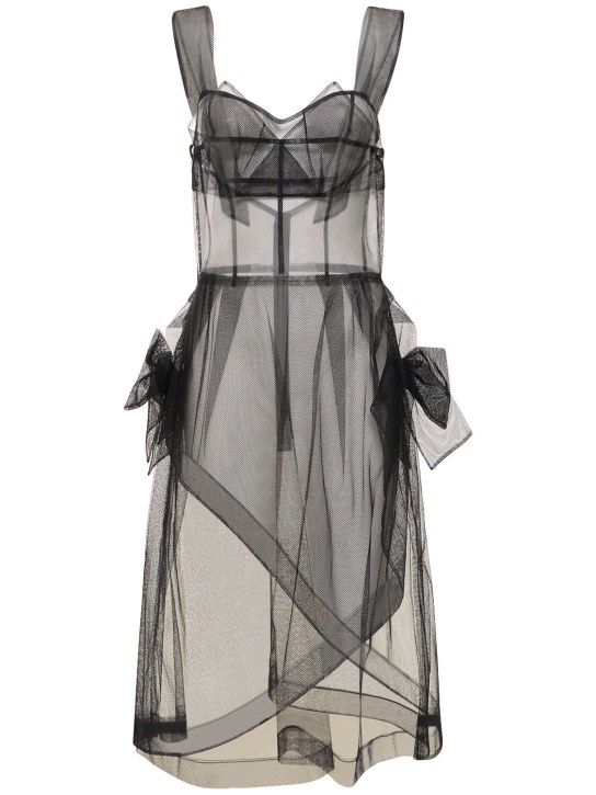 Maison Margiela - Vestido midi de tul