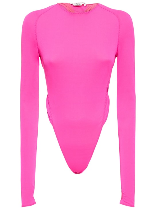 Alessandro Vigilante: Jersey crewneck crisscross bodysuit
