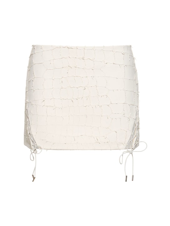 Dion Lee - Jupe courte en cuir