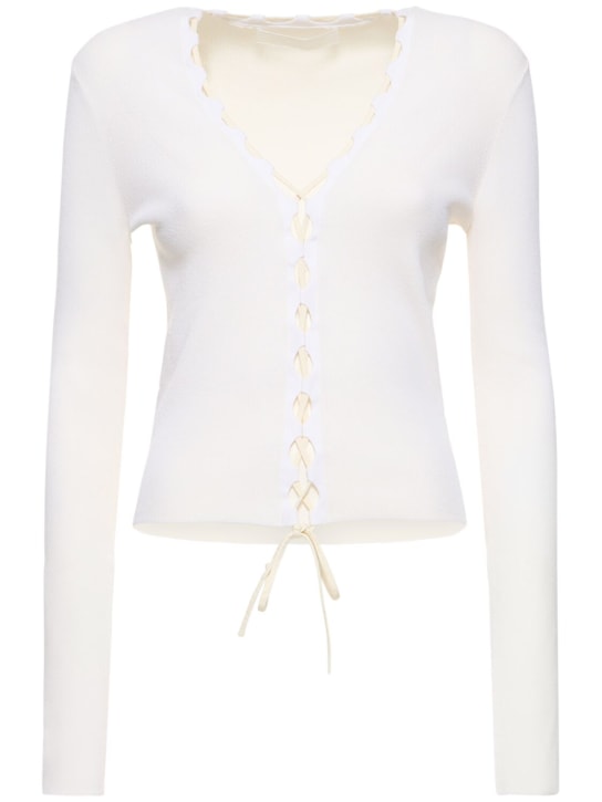 Dion Lee - Haut cardigan en crêpe de coton