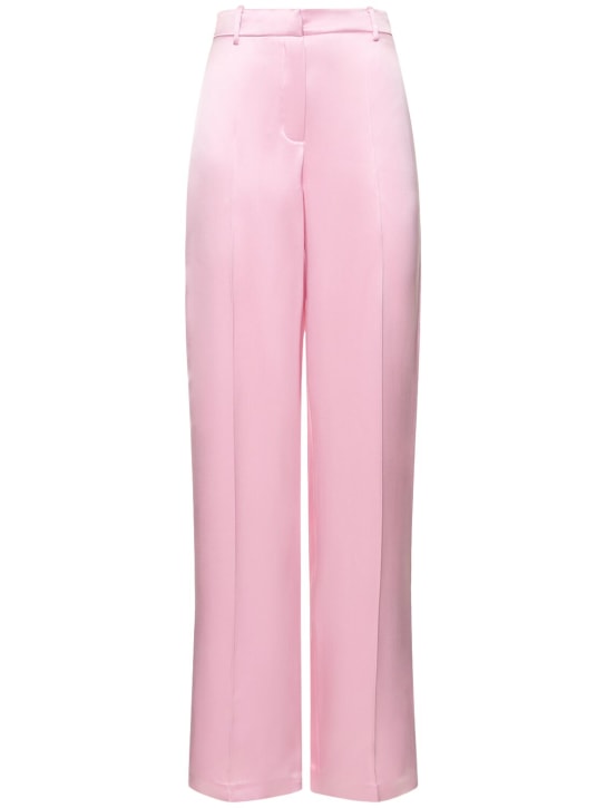Magda Butrym - Silk satin mid rise straight pants