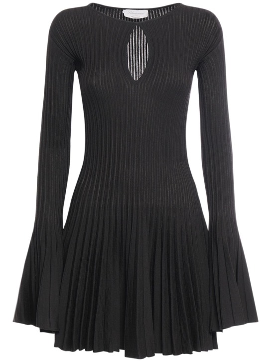 Blumarine - Langärmeliges Minikleid aus Wollstrick