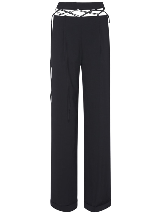 Nensi Dojaka - Serge net straight pants