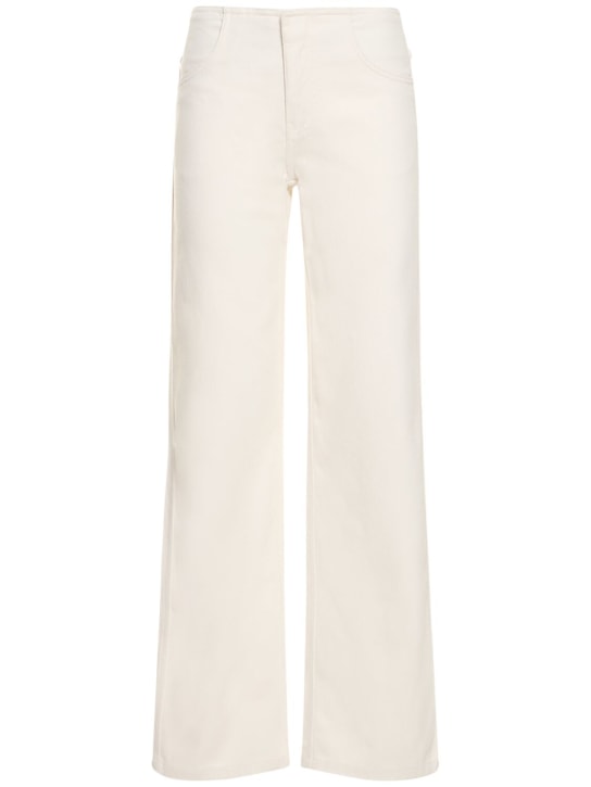 Christopher Esber: Jeans dritti vita alta in denim di cotone