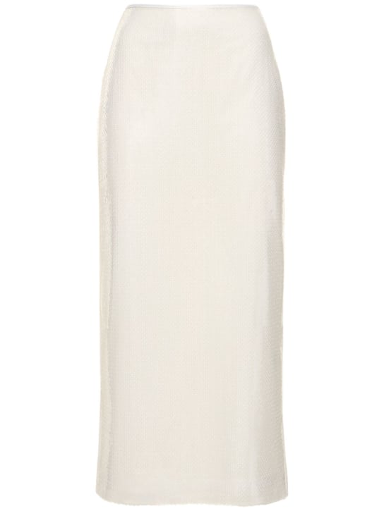 David Koma - Jupe midi en sequins taille haute