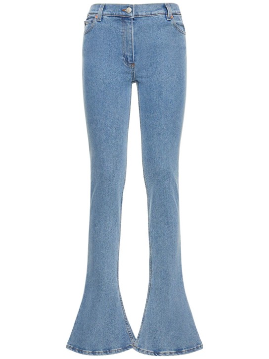 Magda Butrym - Flared low rise cotton denim jeans