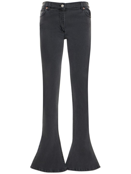 Magda Butrym - Flared low rise cotton denim jeans