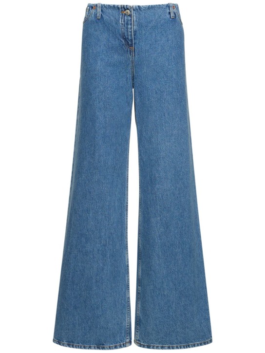 Magda Butrym - Jeans anchos de denim de algodón