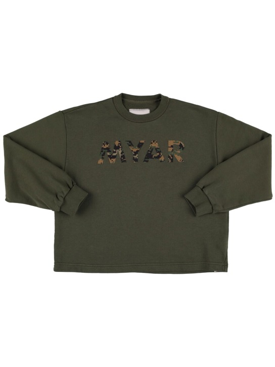 Myar: Sweat-shirt en coton à logo