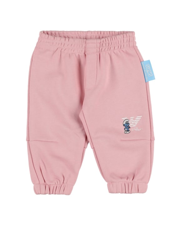 Emporio Armani - Pantalon en coton bio Schtroumpfs