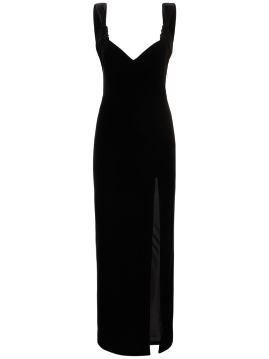 Galvan - Robe longue en velours Liza