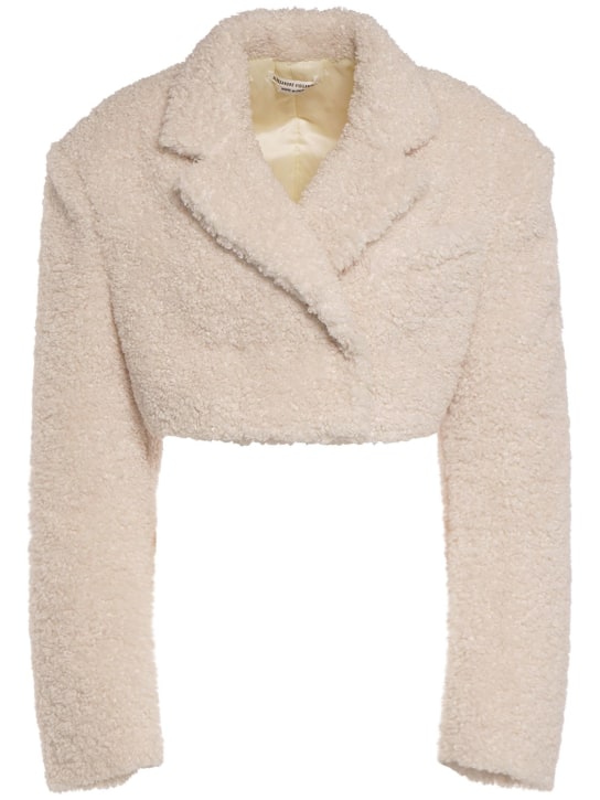 Alessandro Vigilante - Fluffy fleece crop jacket