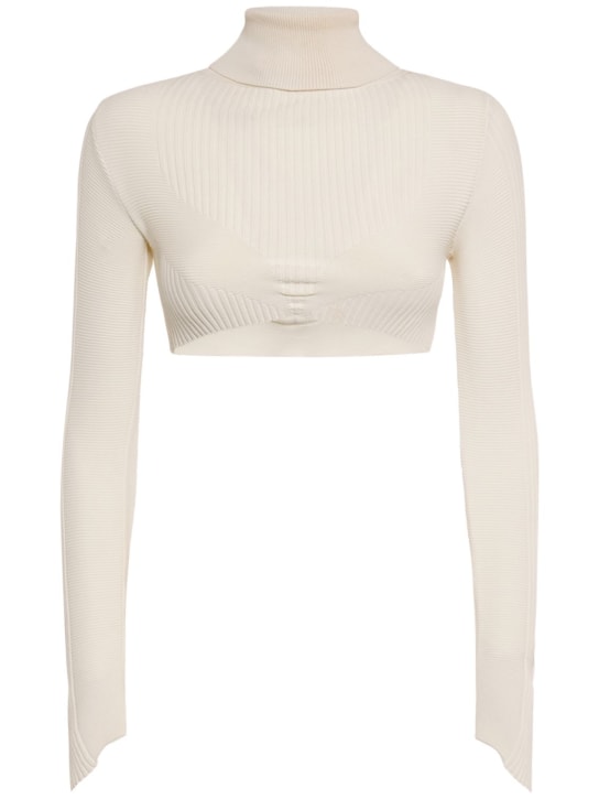 Alessandro Vigilante - Crop-Top aus kompakter Viskose