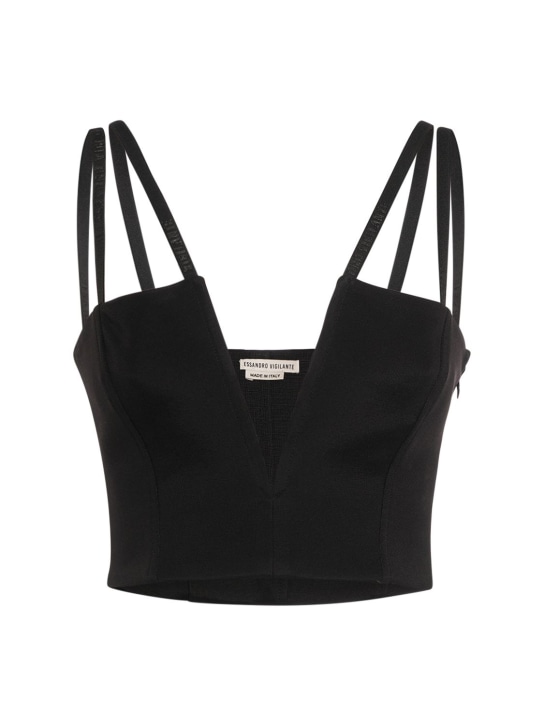 Alessandro Vigilante - Crop-Top aus Jersey