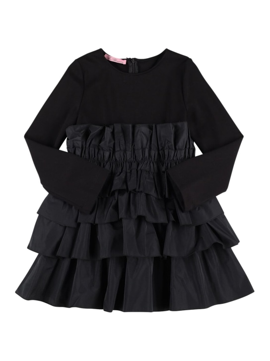Miss Blumarine - Kleid aus Punto Milano und Popeline