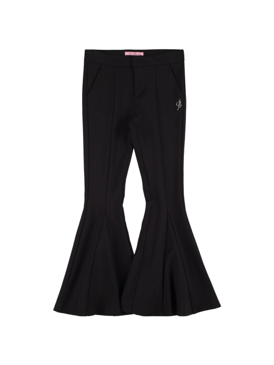 Miss Blumarine: Punto Milano viscose flared pants