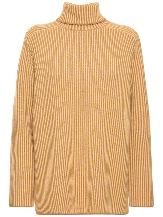 Guest In Residence - Maglia collo alto Tri in cashmere a costine
