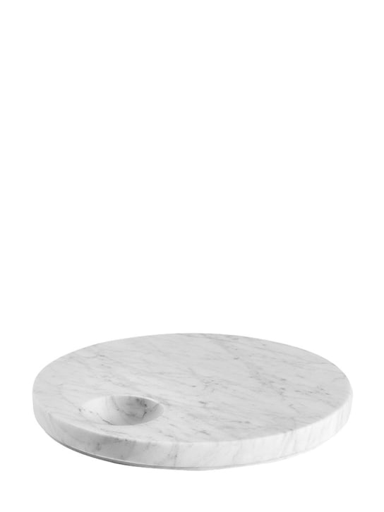 Salvatori - Vassoio Ellipse in marmo di Carrara