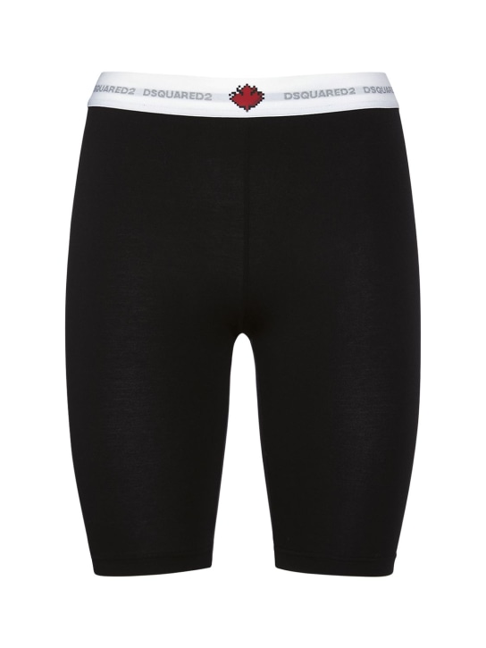 Dsquared2 - Logo cotton jersey bike shorts