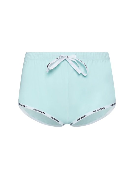Dsquared2 - Logo stretch cotton jersey mini shorts