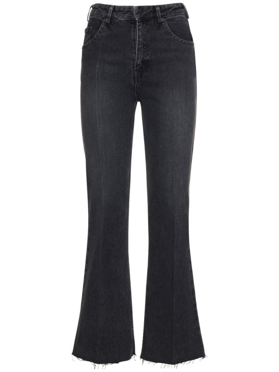 Petar Petrov: Jean slim court en denim taille mi-haute
