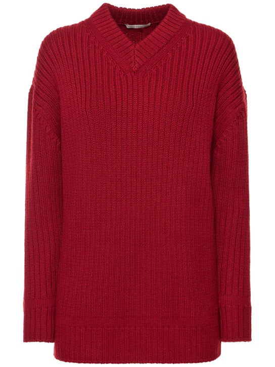 Emilia Wickstead - Wool knit v neck sweater