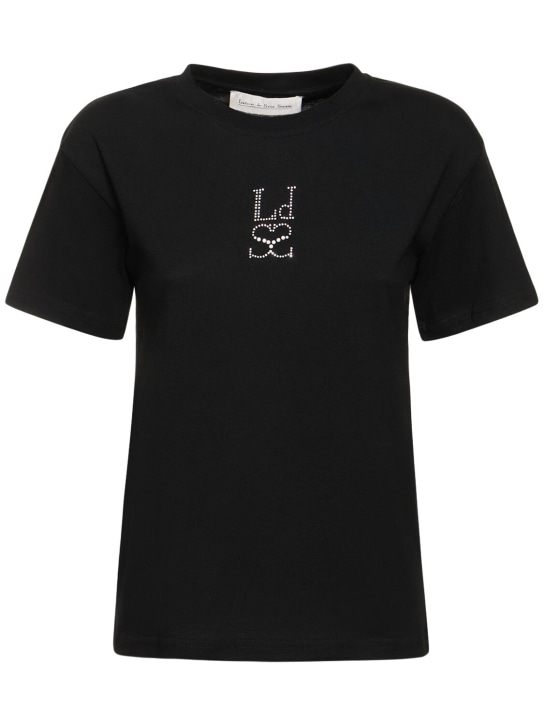 Ludovic de Saint Sernin - T-Shirt aus Jersey mit Kristalllogo