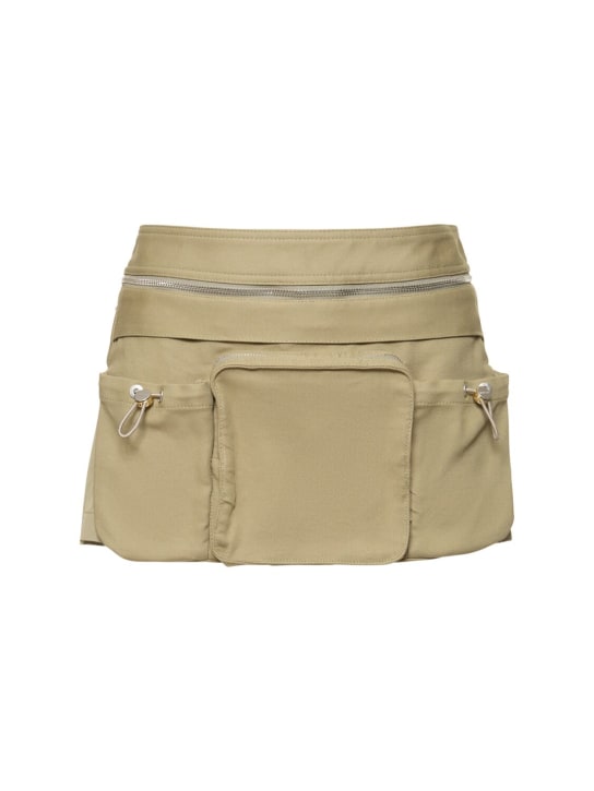 Dion Lee: Minirock aus Baumwollmischung mit Gürteltasche