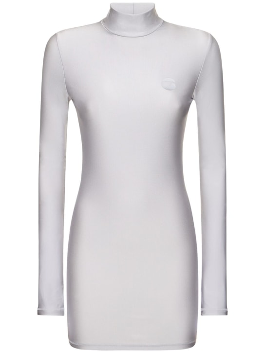 Coperni - Vestido corto con manga larga y cuello alto