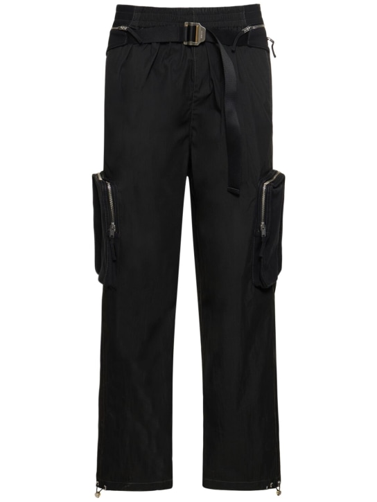 Dion Lee: Pantalon cargo en coton biologique avec sac banane