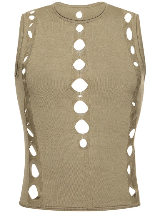 Dion Lee - Débardeur en laine Snake Diamond