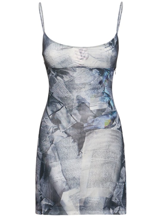 Miaou - Anya printed mesh mini dress